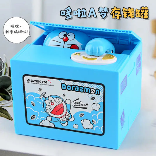 WEIQUEEN Doraemon piggy bank Kids piggy bank Cute piggy bank gift Valentine's Day gift