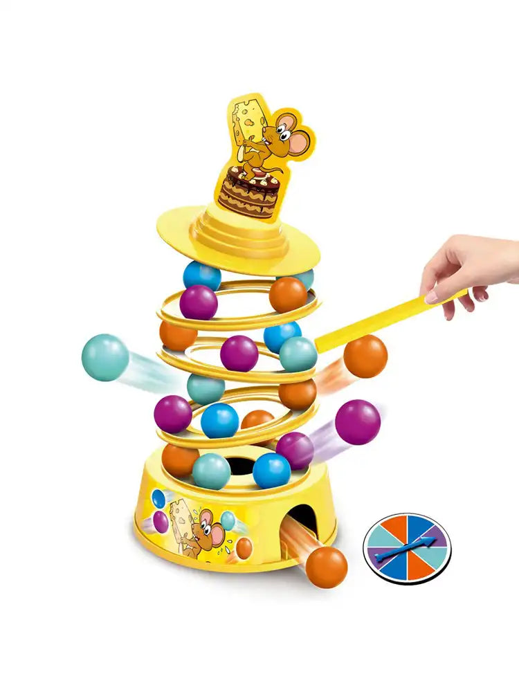 WEIQUEEN Children's educational toys mouse cake tower stacking game parent-child interaction multiplayer party table games birthday gift