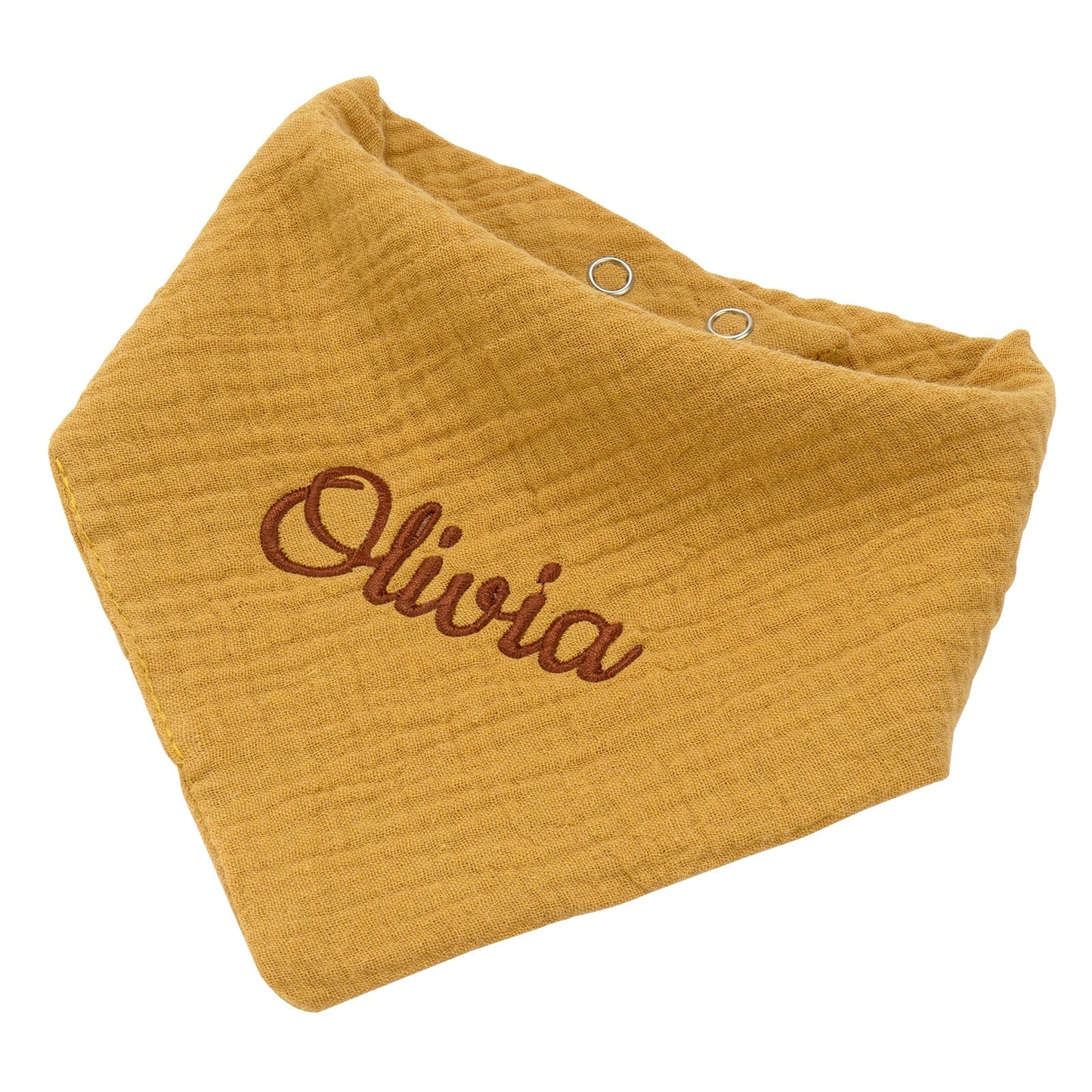 Personalised Muslin Baby Bibs Customised with Name