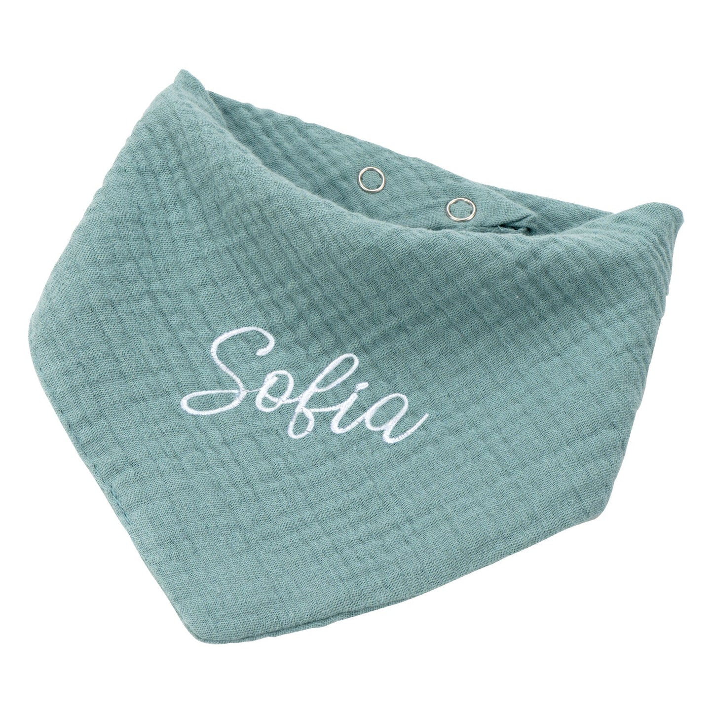 Personalised Muslin Baby Bibs Customised with Name