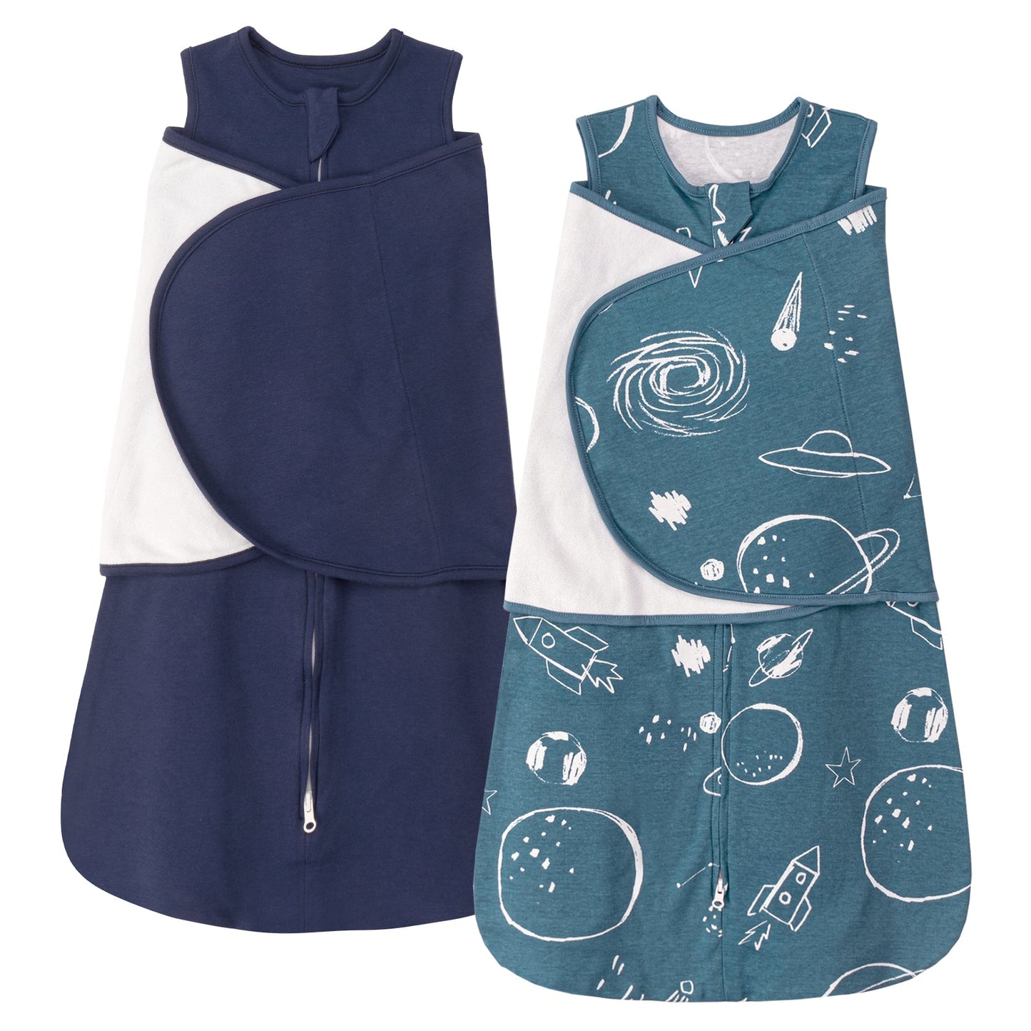 0.5 TOG 2 Pack 100% Cotton Baby Swaddle for Newborns 0-12 Months