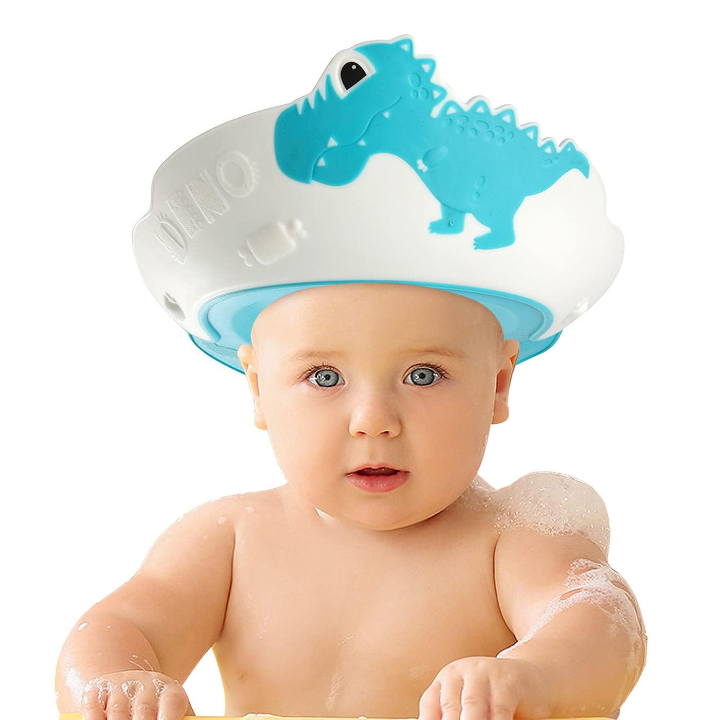 Baby Shower Cap Adjustable Silicone Bath Hat for Kids