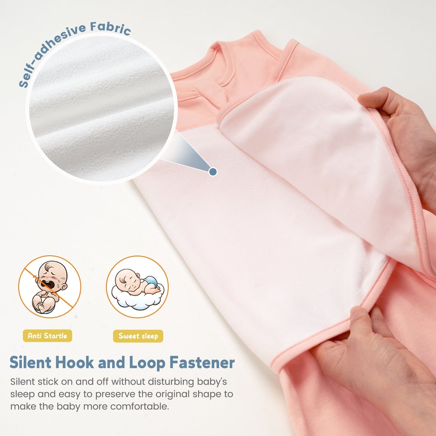 0.5 TOG 2 Pack 100% Cotton Baby Swaddle for Newborns 0-12 Months