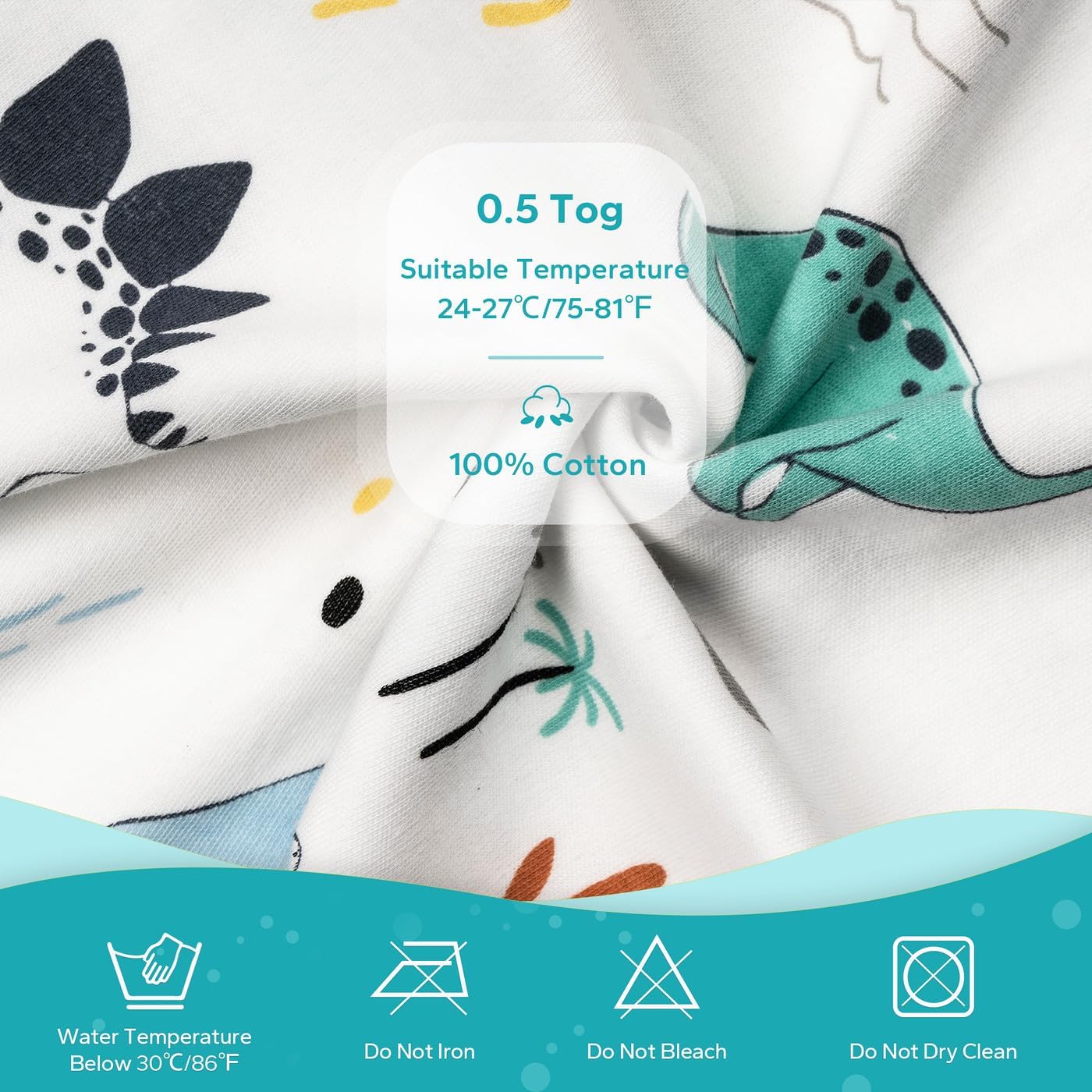 0.5 TOG Soft Sleeveless Baby Wearable Blanket