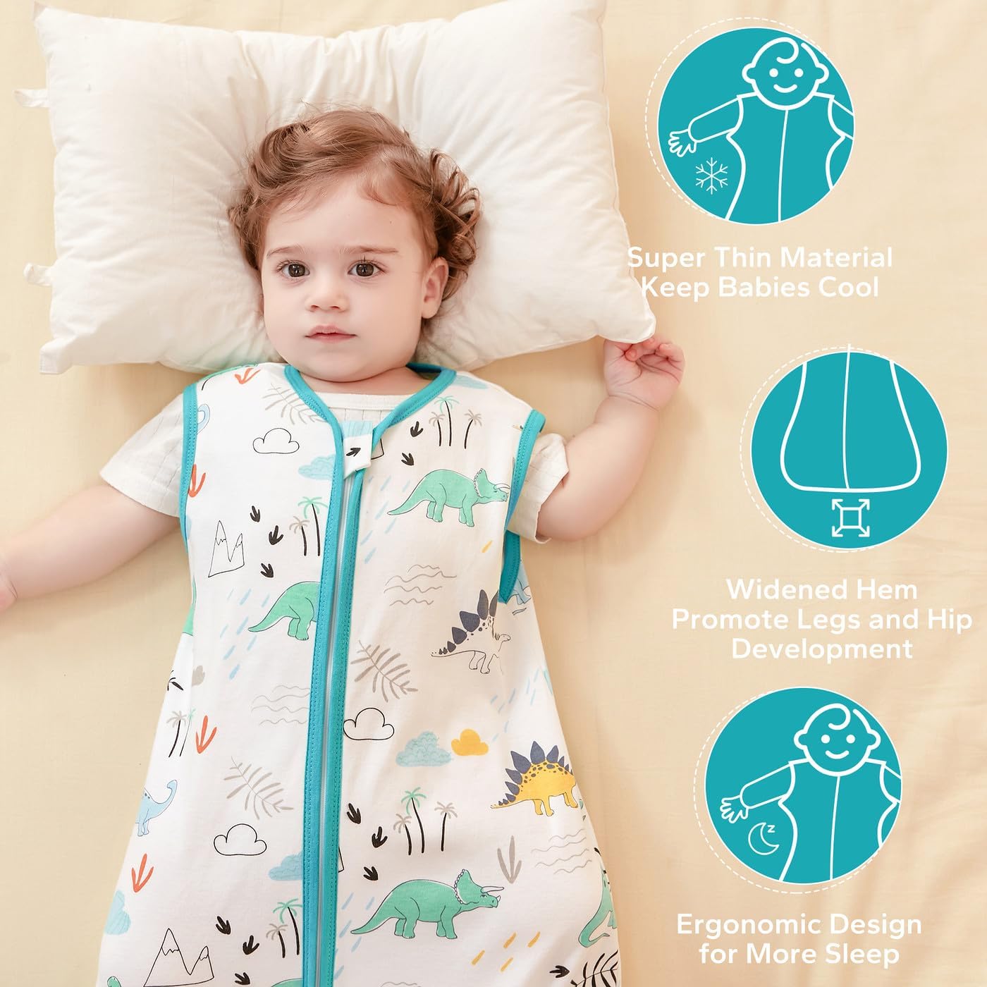 0.5 TOG Soft Sleeveless Baby Wearable Blanket