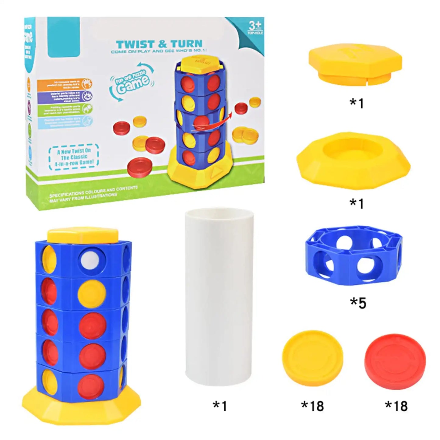 WEIQUEEN Children's Educational Rotating Chess