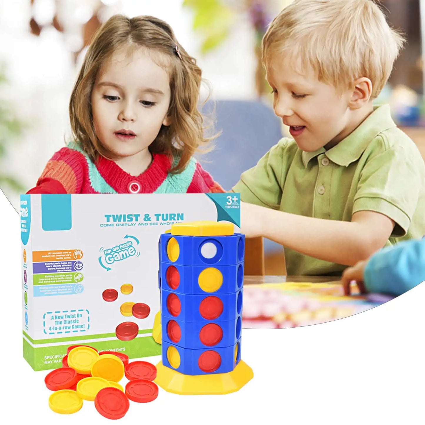 WEIQUEEN Children's Educational Rotating Chess