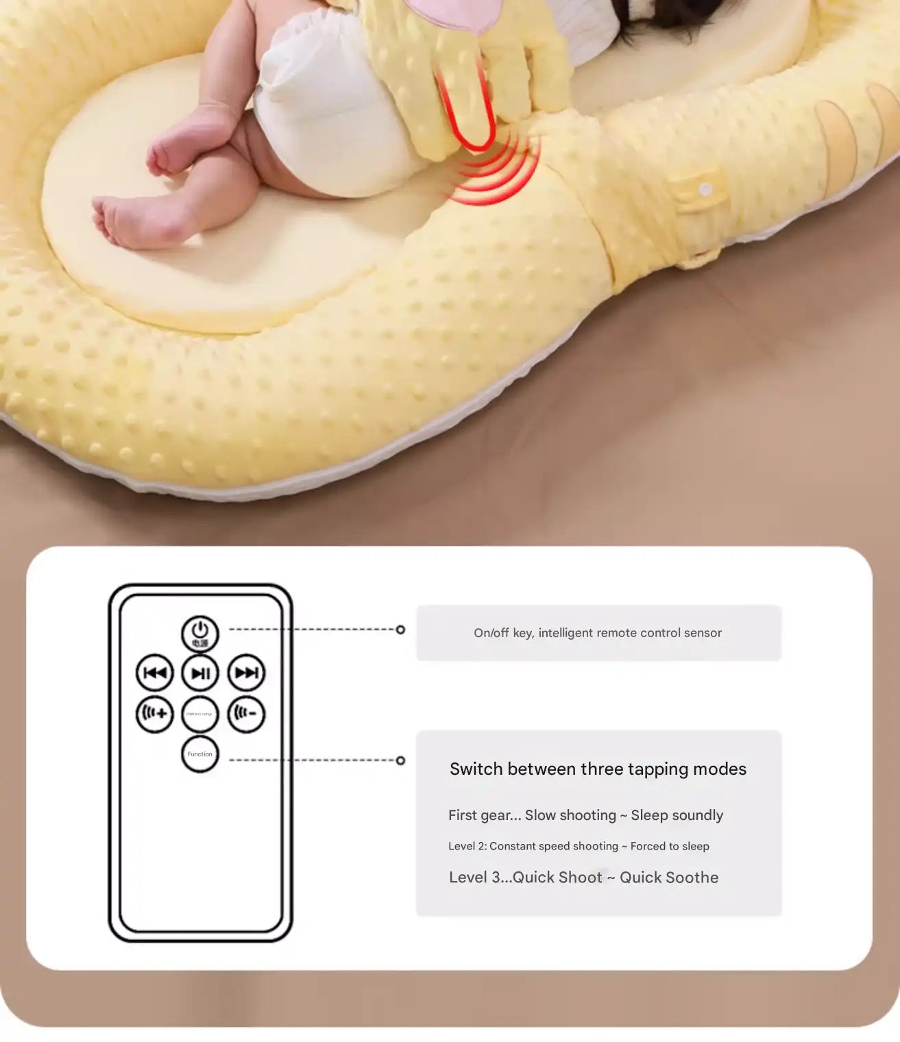 Premium Baby Soothing Bed - Comfort Sleep Solution for Newborns & Infants