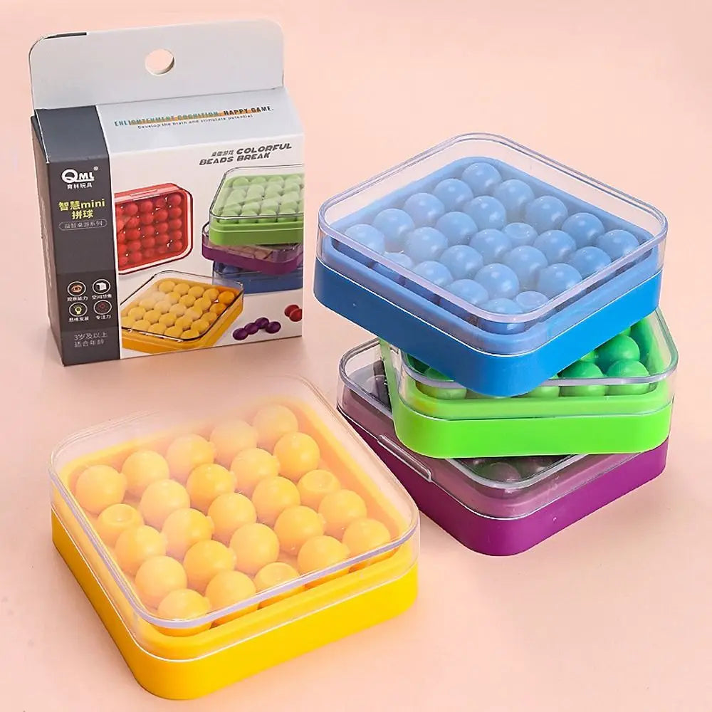 WEIQUEEN Game IQ Games Focus Gifts Kids Plastic Intelligence Magic Box Beads Board Game Montessori Toys Children Puzzle Box Game