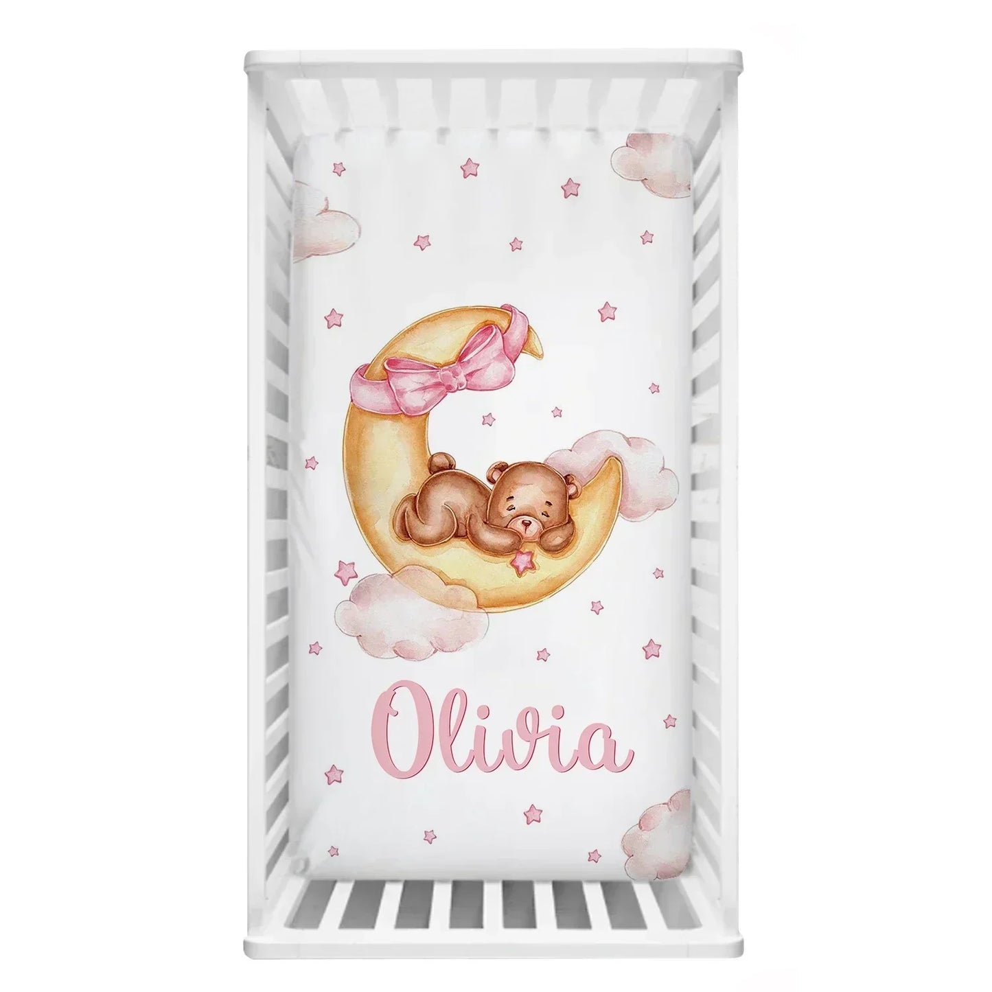 Sleeping Bear Custom Name Bedding Set