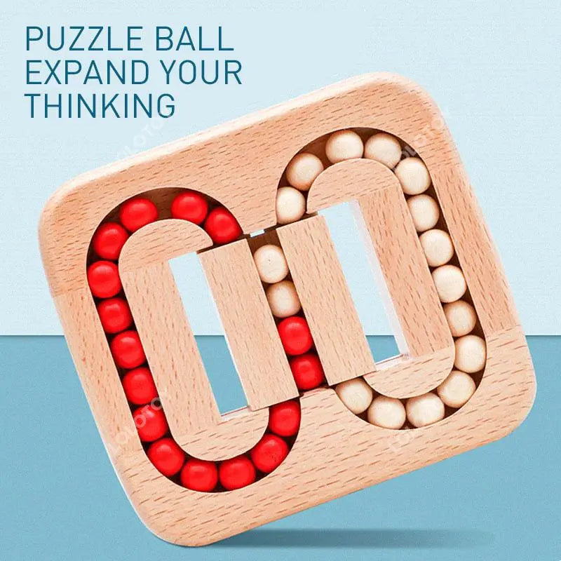 Wooden Puzzle Ball Toys Luban Lock for Children Educational Early - MEACAOFG