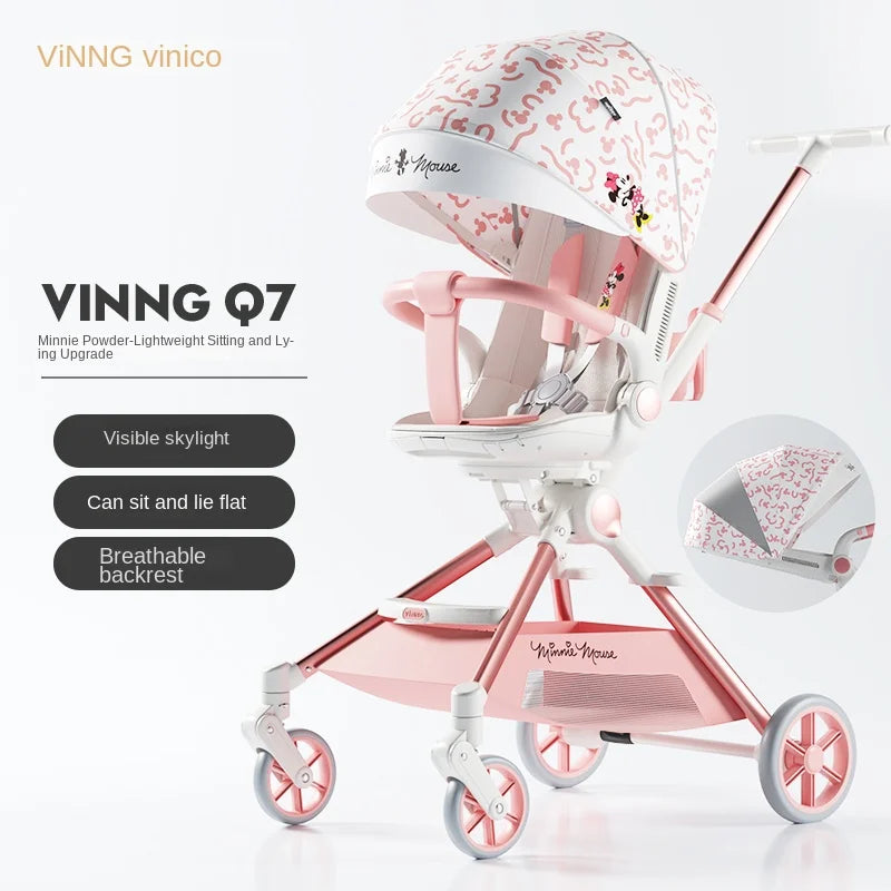 Pink Newborn Stroller