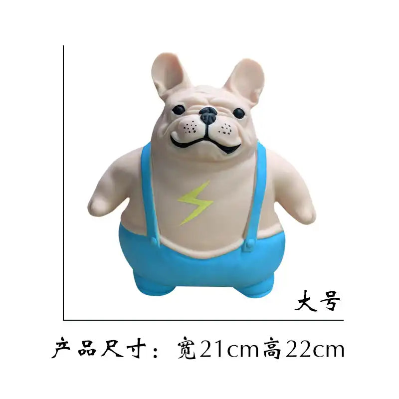 Bulldog toys Novel Lightning Dog Bulldog Shape Squeeze Ball Toy, Sensory Calm Anti-stress Toy, Anxiety Relief Ball For Girls Boy - MEACAOFG