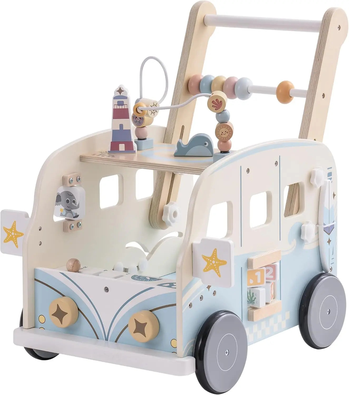 Robotime Robud Wooden Baby Walker
