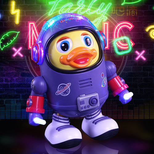 Dancing Duckonaut Musical Toy - Interactive LED Space Duck for Kids 1-5 Years