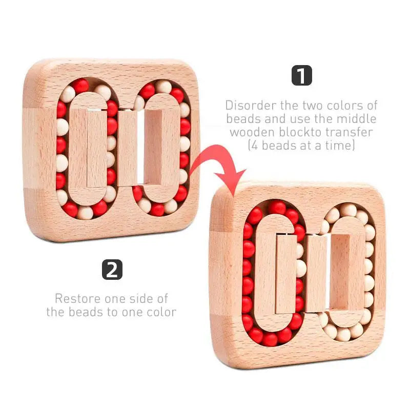 Wooden Puzzle Ball Toys Luban Lock for Children Educational Early - MEACAOFG