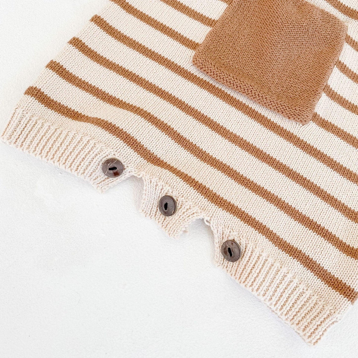 Knitted Wool Jumpsuit for Babies and Infants