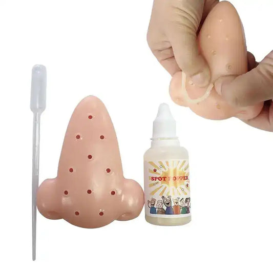 WEIQUEEN New Nose Pimple Popping Popper Anti Stress Funny Remover Stop Squeeze Acne Anti Stress Novelty Toy For Kid