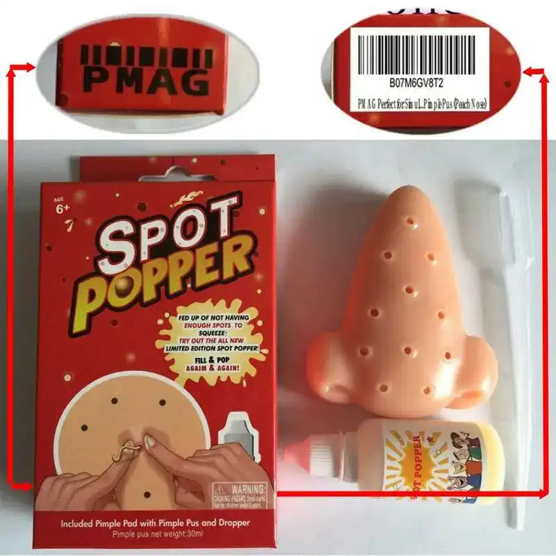 WEIQUEEN New Nose Pimple Popping Popper Anti Stress Funny Remover Stop Squeeze Acne Anti Stress Novelty Toy For Kid