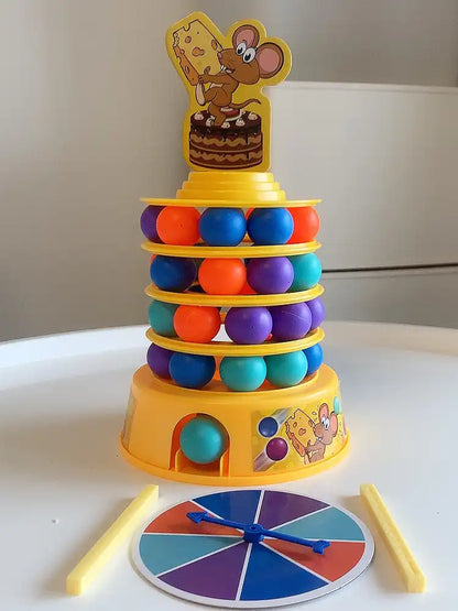 WEIQUEEN Children's educational toys mouse cake tower stacking game parent-child interaction multiplayer party table games birthday gift