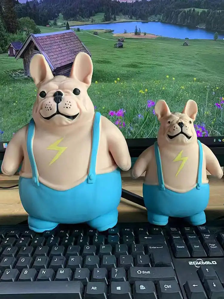 Bulldog toys Novel Lightning Dog Bulldog Shape Squeeze Ball Toy, Sensory Calm Anti-stress Toy, Anxiety Relief Ball For Girls Boy - MEACAOFG