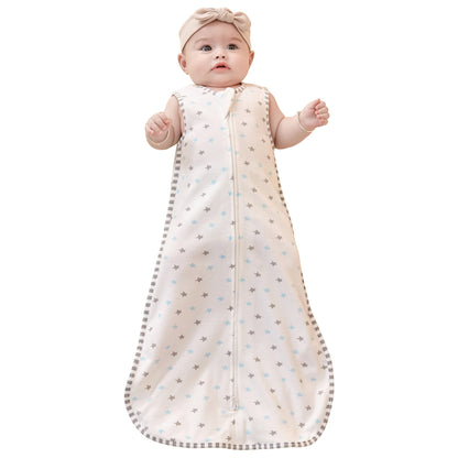 1.0 Tog Newborn Sleeveless Sleep Sack 100% Cotton 0-18 Months