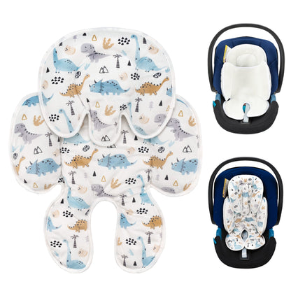 Car Seat Head Body Support, Detachable Newborn Infant Car Seat Insert