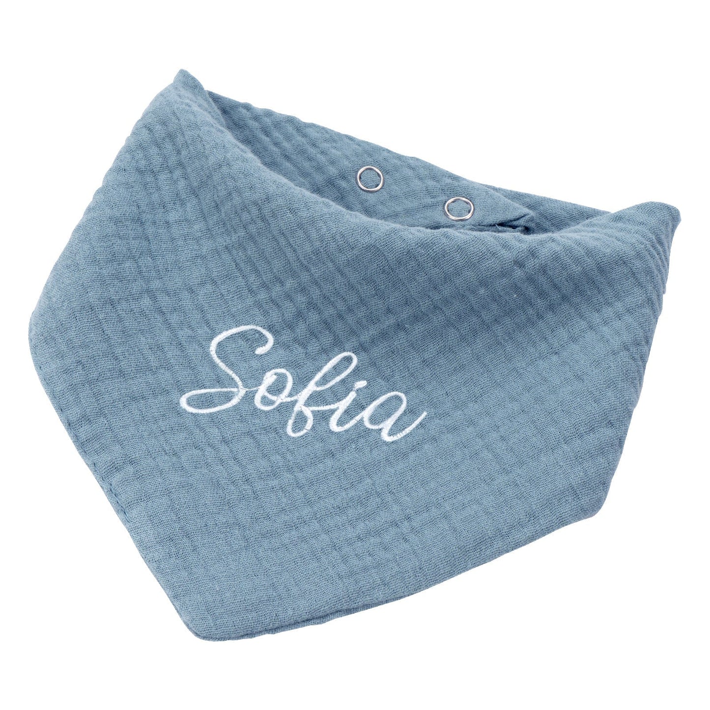 Personalised Muslin Baby Bibs Customised with Name