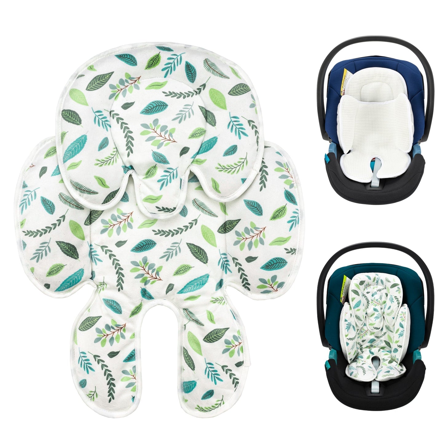 Car Seat Head Body Support, Detachable Newborn Infant Car Seat Insert