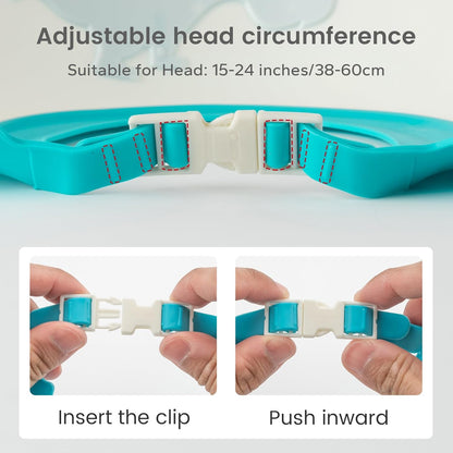 Baby Shower Cap Adjustable Silicone Bath Hat for Kids