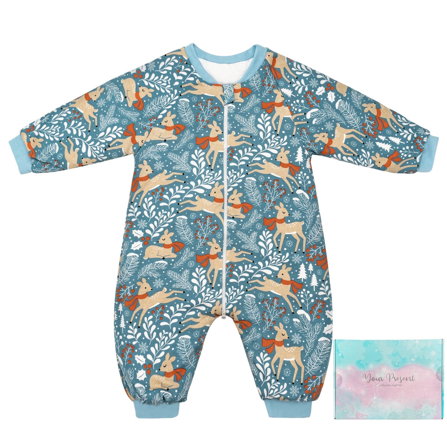 2.5 TOG Winter Toddler Sleeping Bag with Legs 100% Cotton