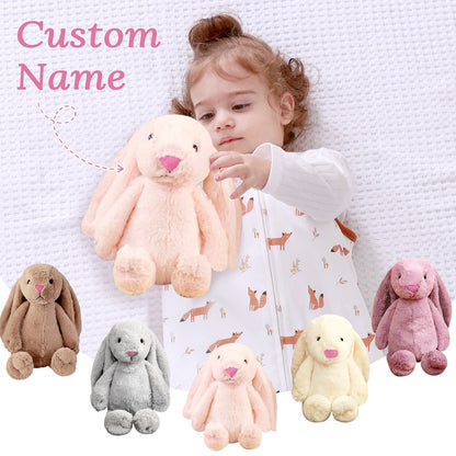 Personalised Bunny Toy Baby Gift With Child's Name