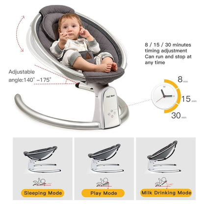 Electric Baby Swing with bluetooth Control Music Lullabies