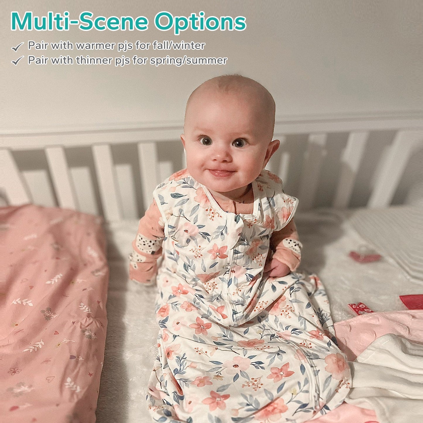 0.5 TOG 2 Pack 95% Bamboo Baby Sleep Sack 0-18 Months