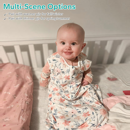 0.5 TOG 2 Pack 95% Bamboo Baby Sleep Sack 0-18 Months