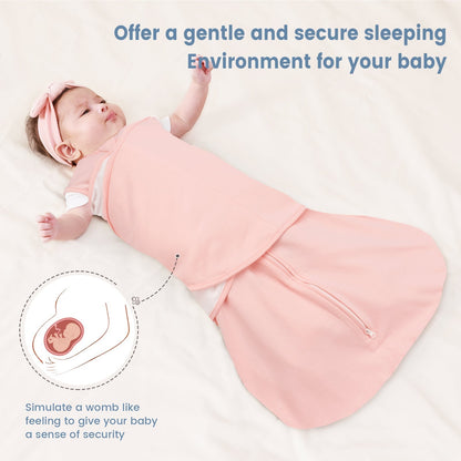 0.5 TOG 2 Pack 100% Cotton Baby Swaddle for Newborns 0-12 Months