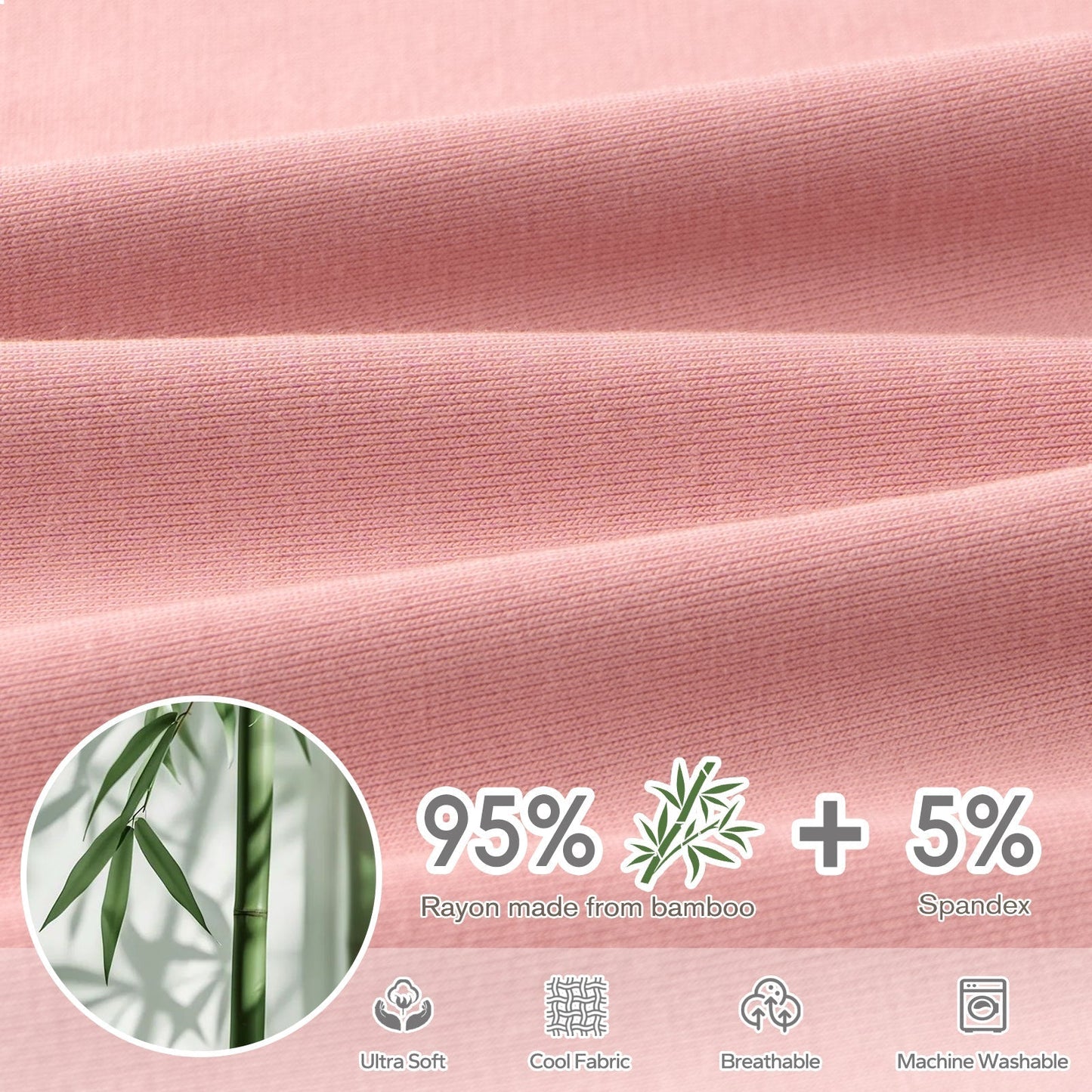 Bamboo Nursing Pillow Cover Compatible with Boppy Nursing Pillow