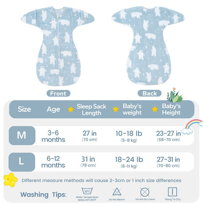 2.5 Tog Fleece Winter Transition Sleep Sack For 3-12 Months