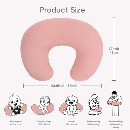 Bamboo Nursing Pillow Cover Compatible with Boppy Nursing Pillow