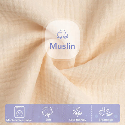Muslin Baby Removable Lounger Cover Compatible with Snuggle Me Lounger