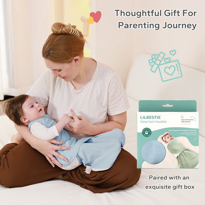 1.0 Tog Organic Cotton Baby Swaddle For 0-12 Months