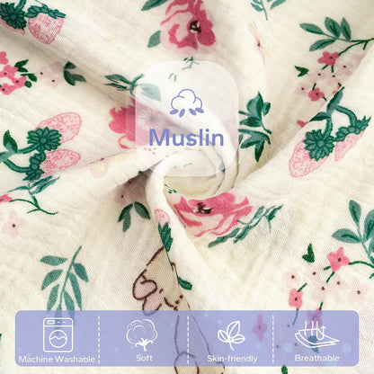 Muslin Baby Removable Lounger Cover Compatible with Snuggle Me Lounger