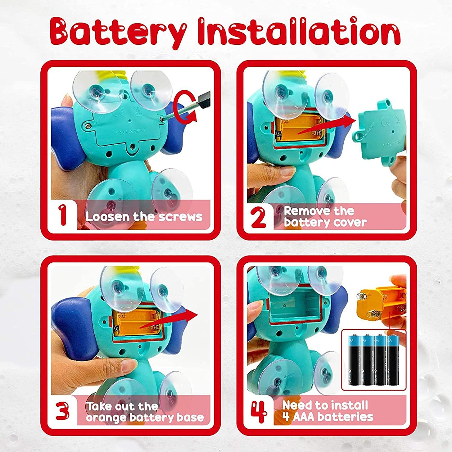 Baby bath water sprinkles Shower