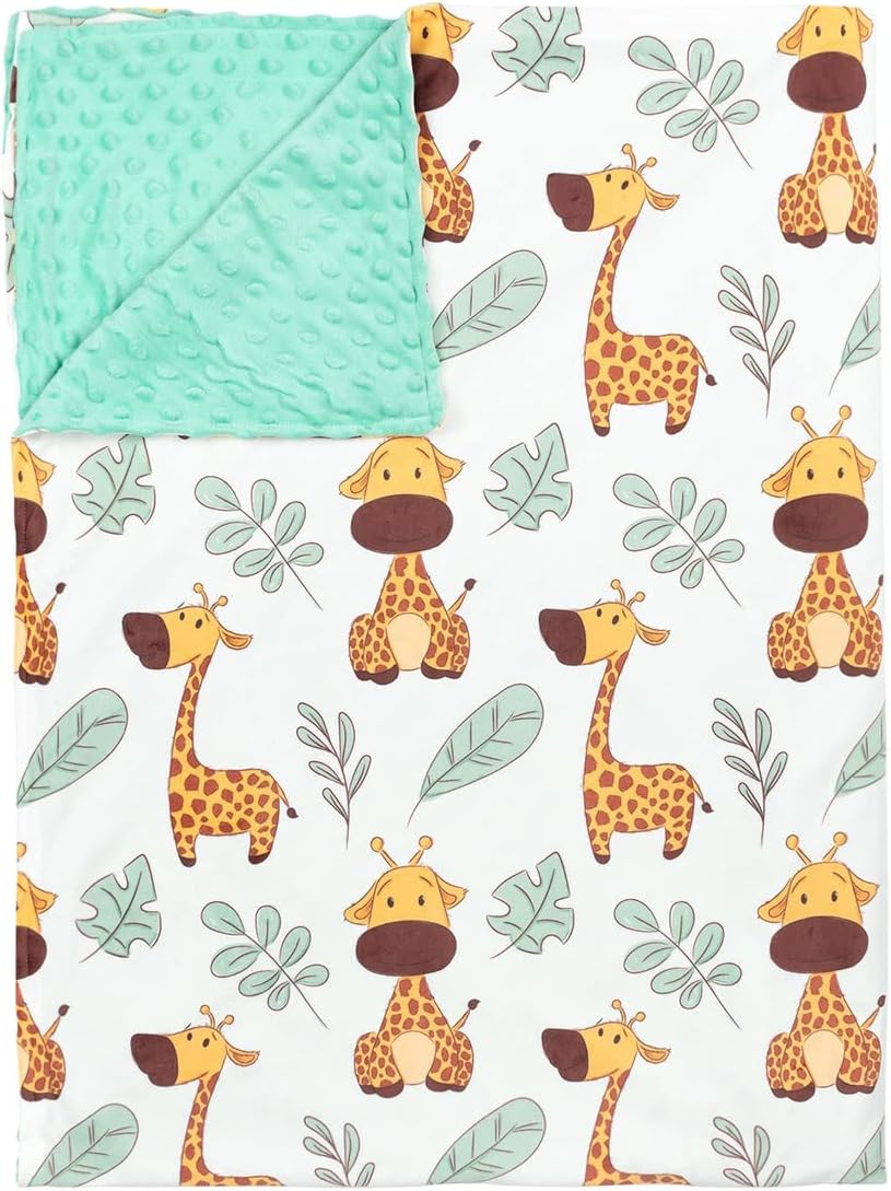 Baby Blankets for Girls and Boys Soft Plush Receiving Blanket Double Layer