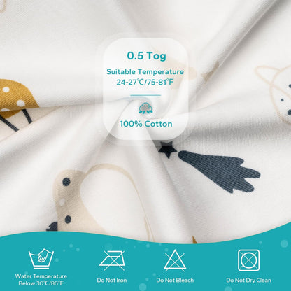 0.5 TOG Soft Sleeveless Baby Wearable Blanket