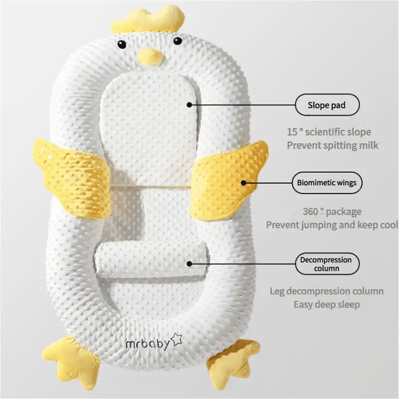 Baby's anti-frightening jumping soothing bed WEIQUEEN