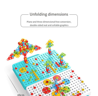 Children Electric Drill Screw Toys Diy Assembly