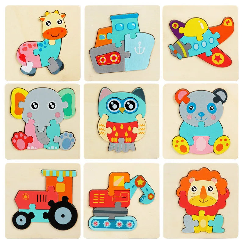 Kids Wooden Toys 3D
