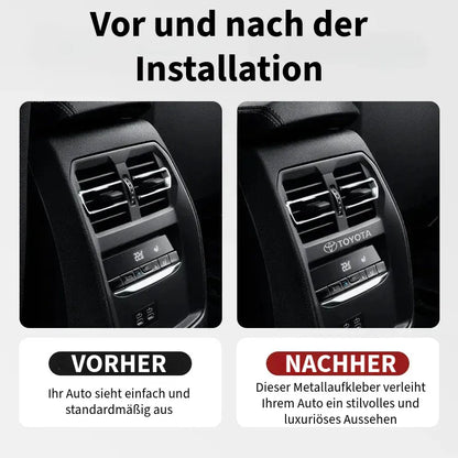Luxuriöse Metallaufkleber