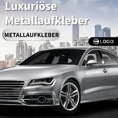 Luxuriöse Metallaufkleber